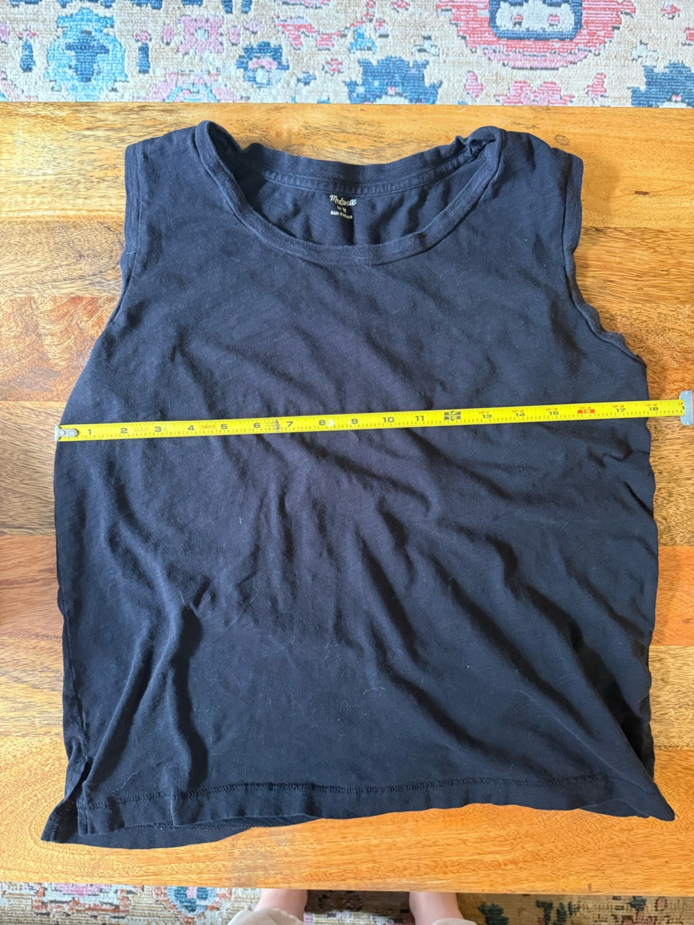 Madewell Black Muscle Tee Tank Top
